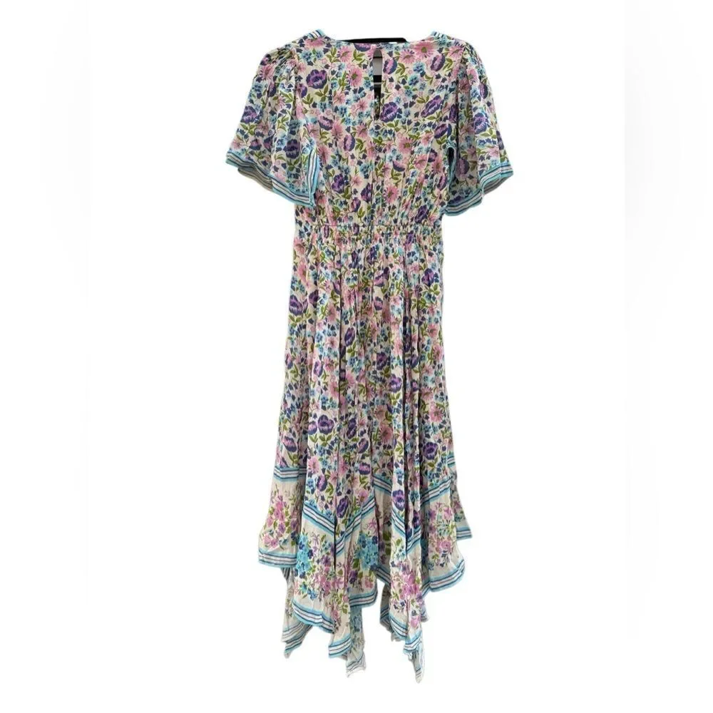 Spell & The Gypsy Women's Impala Lily Handkerchief Boho Midi Dress Size Small - Picture 9 of 13